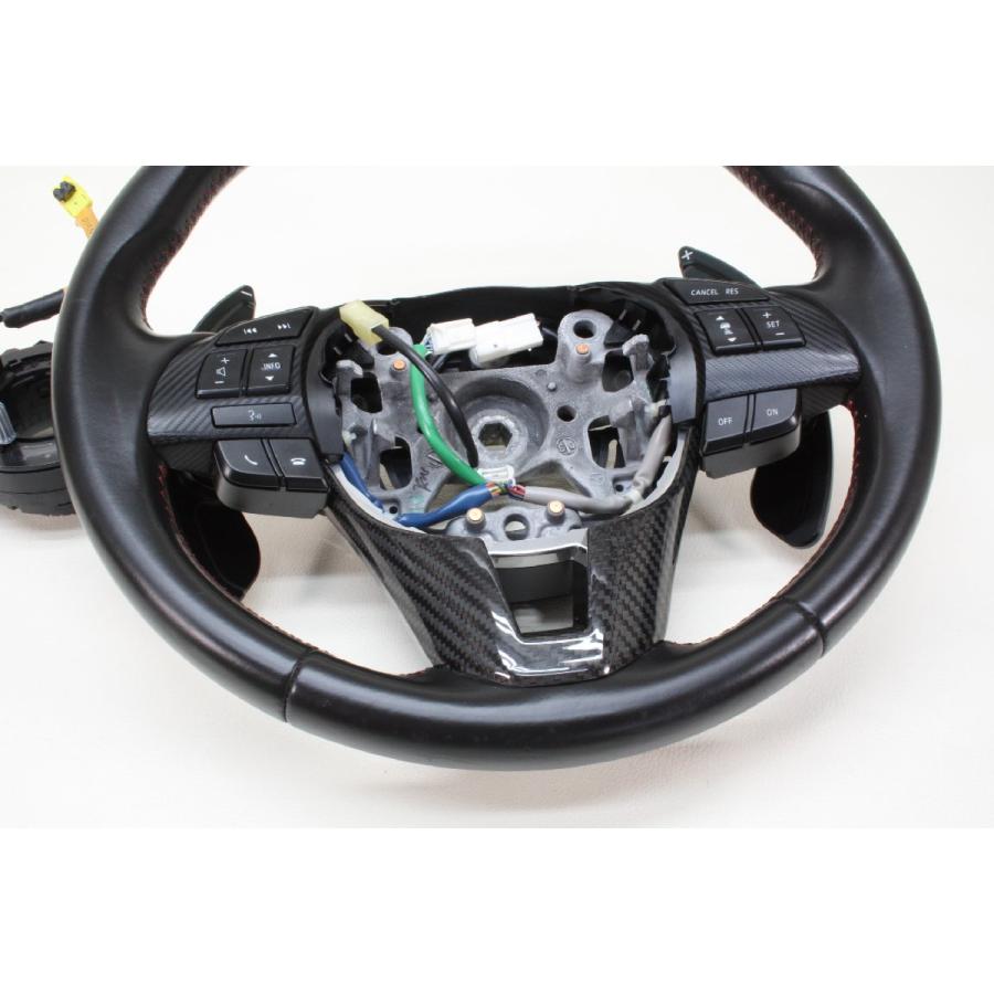 H26年 BM2FS BM系 マツダ アクセラ スポーツ 純正 レザー ステアリング