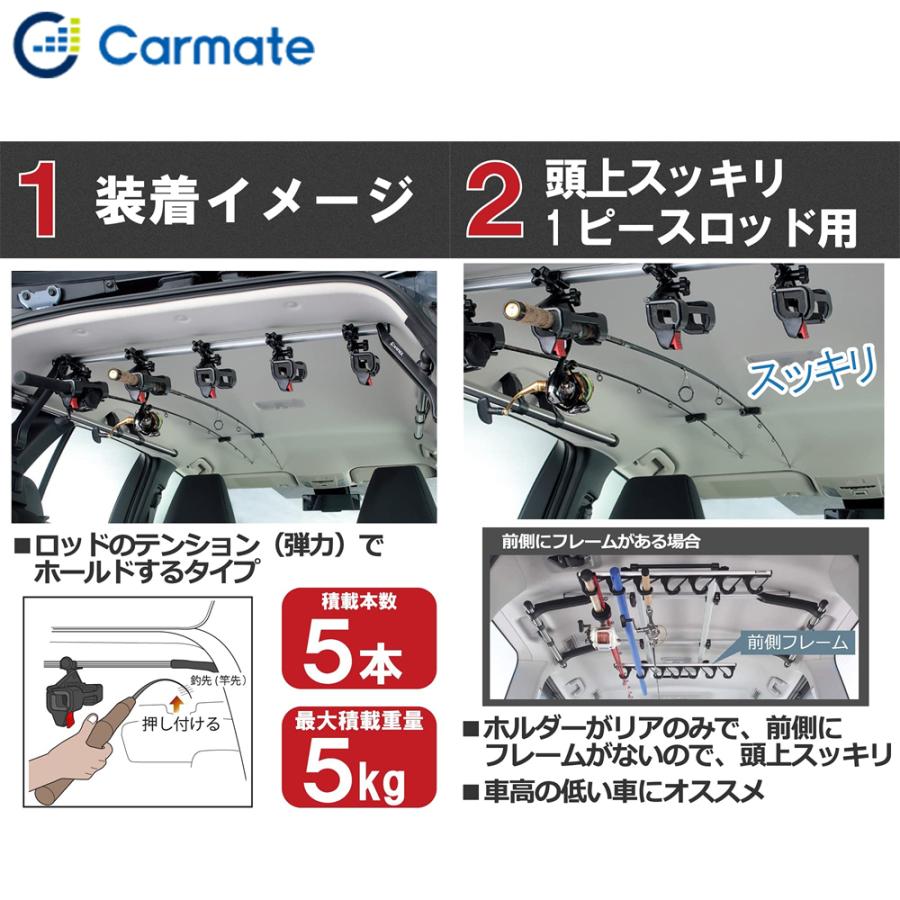 カーメイト INNO イノー ロッドホルダー 釣り竿 車載 ホルダー カーメイト INNO イノー ロッドホルダー 釣り竿 車載 ホルダー