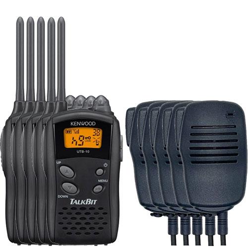 JVCケンウッド（JVC KENWOOD） UTB-10 5台SET トランシーバー インカム
