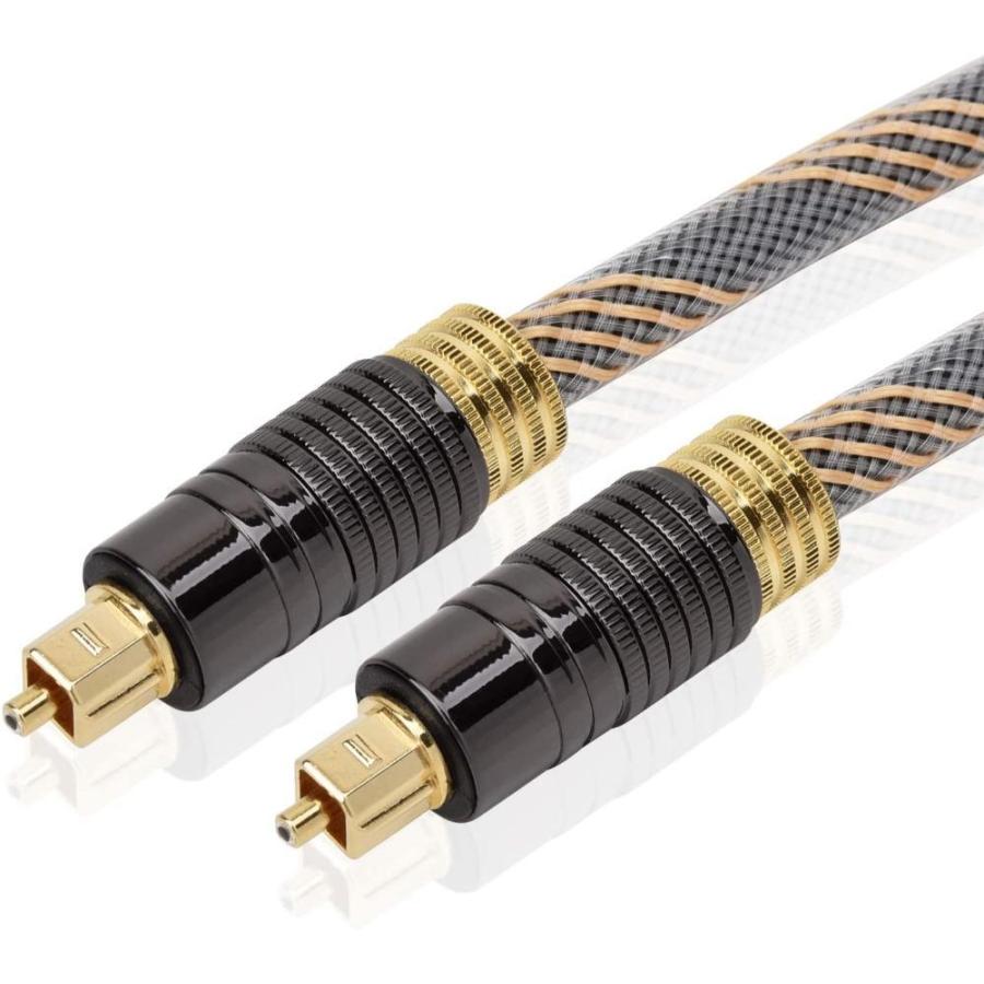 【LCYOUTH】光デジタルケーブル Toslink デジタルオーディオ オプティカルケーブル 24k金 PS4/Xbox/サウンドバー/TV