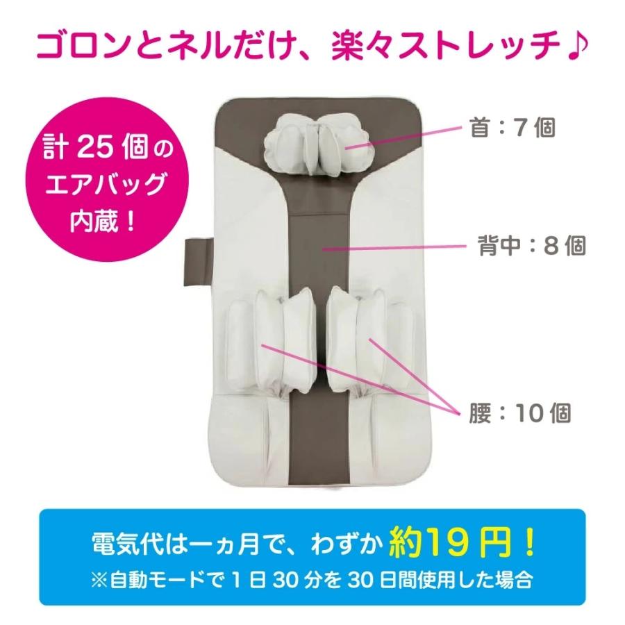 ゴロンネルプラス エアストレッチマット マッサージ 首 肩 腰