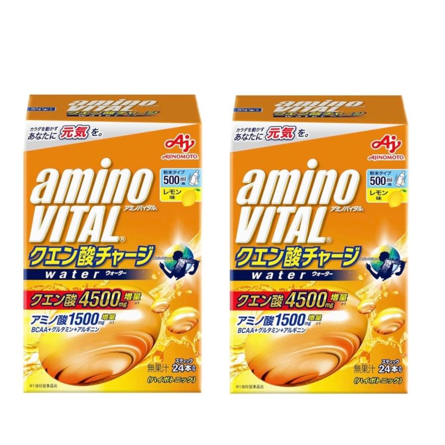 アミノバイタル クエン酸チャージ　ウォーター 24本×2箱セット　合計48本　外箱から出して発送　新品　賞味期限2026年12月以降（Yahoo!・タカハマショップ）