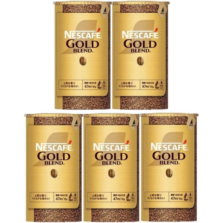 ネスカフェ ゴールドブレンド エコ＆システムパック 95g×5本 詰め替え