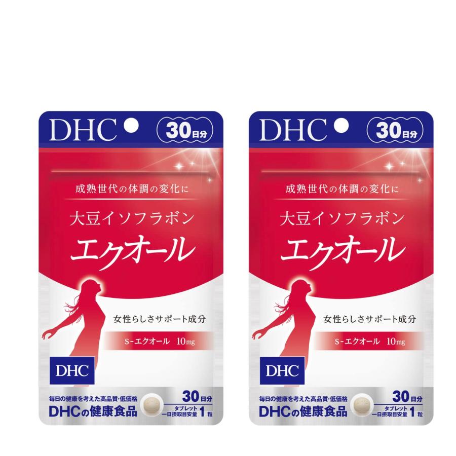 DHC 大豆イソフラボン エクオール 30日分×2袋セット 合計60日 賞味期限