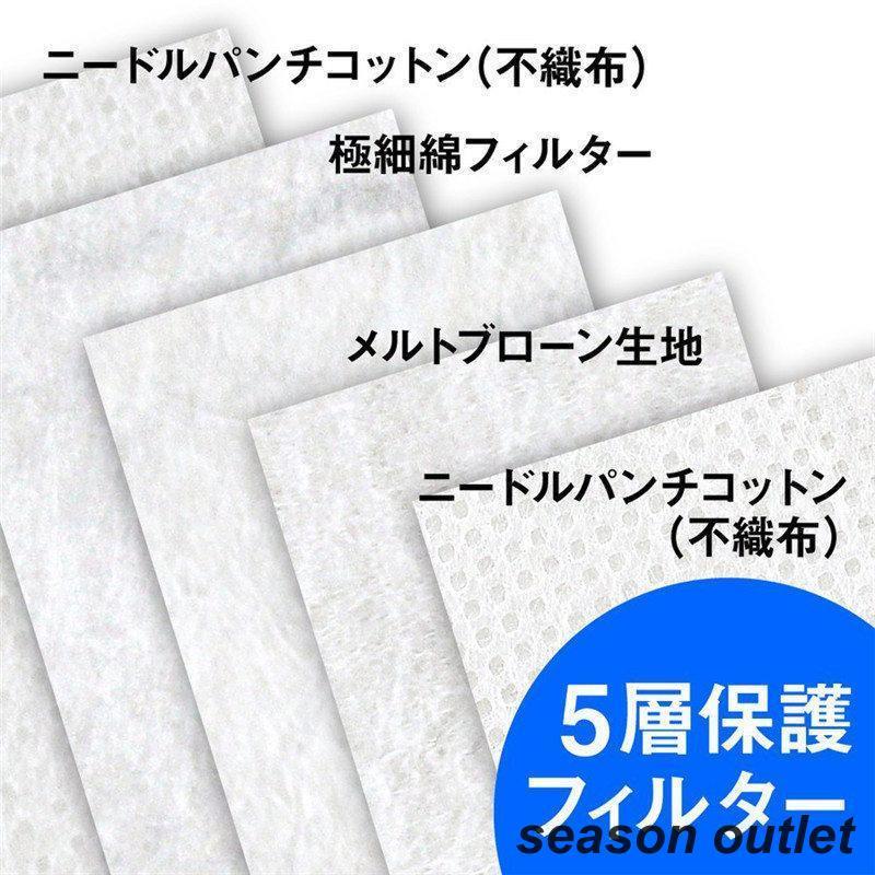 時間限定セール KN95マスク 50枚 5層構造 立体型 カラーマスク PM2.5対応 ワイヤー調整可 使い捨て 飛沫対策 不織布 10個ずつ個包装 耳が痛くならない｜tkstore369｜09