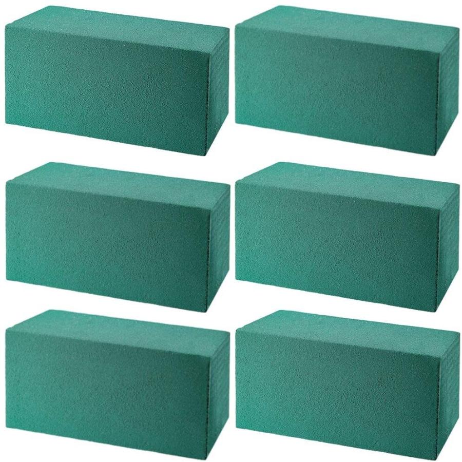 フローラルフォーム オアシス 吸水スポンジ スポンジ 生花 造花 花屋 6個 セット Browardcountytreetrimmingservices Com