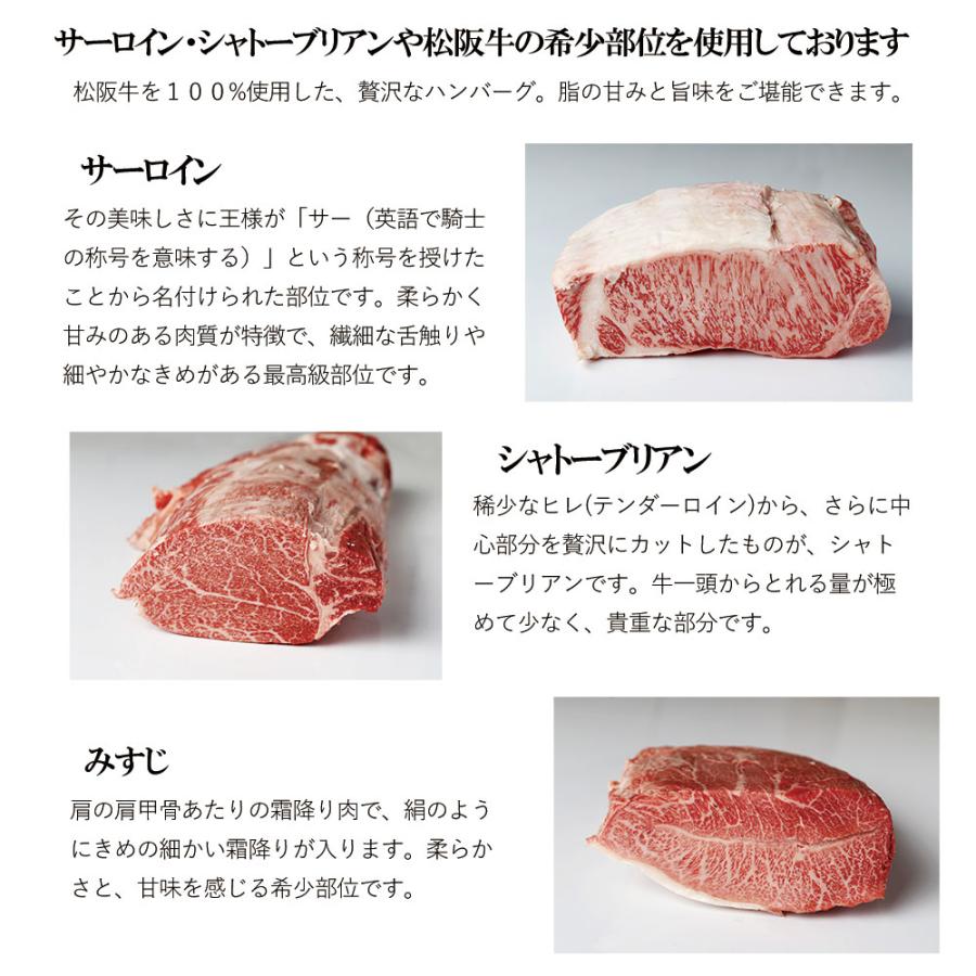 お歳暮 肉 松阪牛 ハンバーグ 140g×5個入 | 松阪牛 | 05