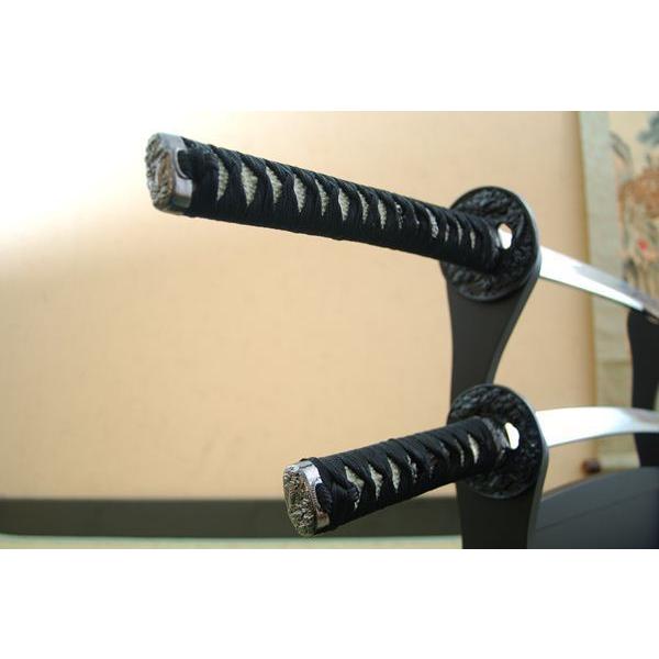 模造刀 黒石目 大刀 小刀セット クリーニングクロス付セット 国産