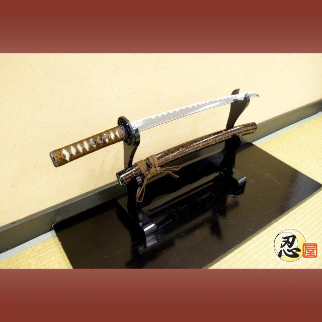 模造刀 濃金茶 小刀 クリーニングクロス付セット 国産 コスプレ : TL