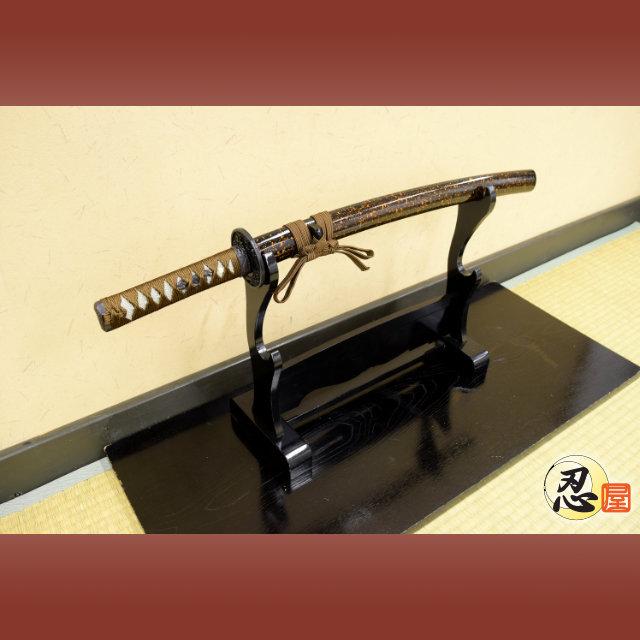 模造刀 濃金茶 小刀 クリーニングクロス付セット 国産 コスプレ : TL