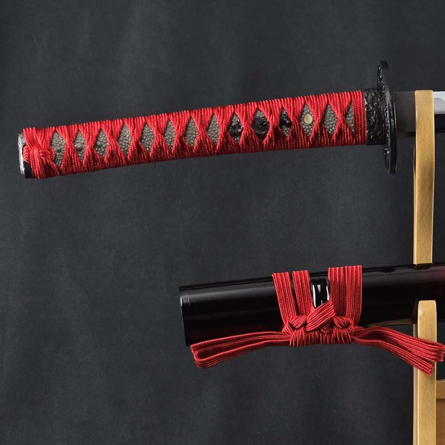 （美品）模造刀　マーブル赤 模造刀 マーブル赤 大刀 Red Marble クリーニングクロス付セット 国産