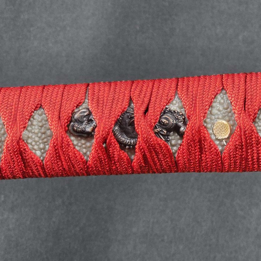 模造刀 マーブル赤 小刀 Red Marble クリーニングクロス付セット 国産