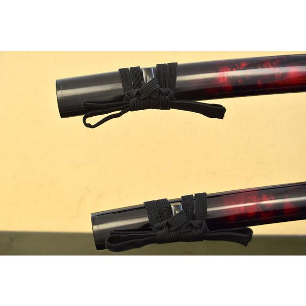 模造刀 マーブル赤 大刀 小刀セット Red Marble クリーニングクロス付