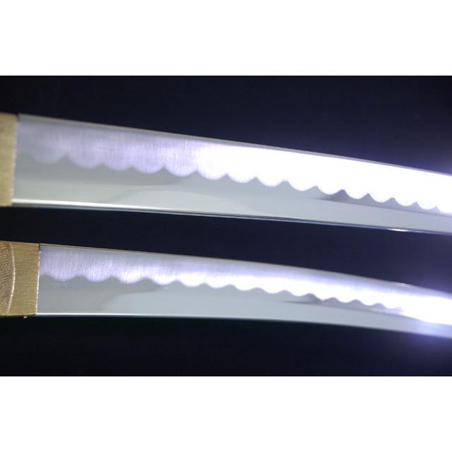 模造刀 茶石目 大刀 小刀セット クリーニングクロス付セット