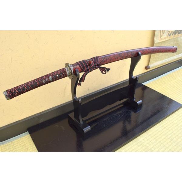 模造刀 戦国武将 前田慶次郎利益拵え 特製赤黒下げ緒 クリーニング