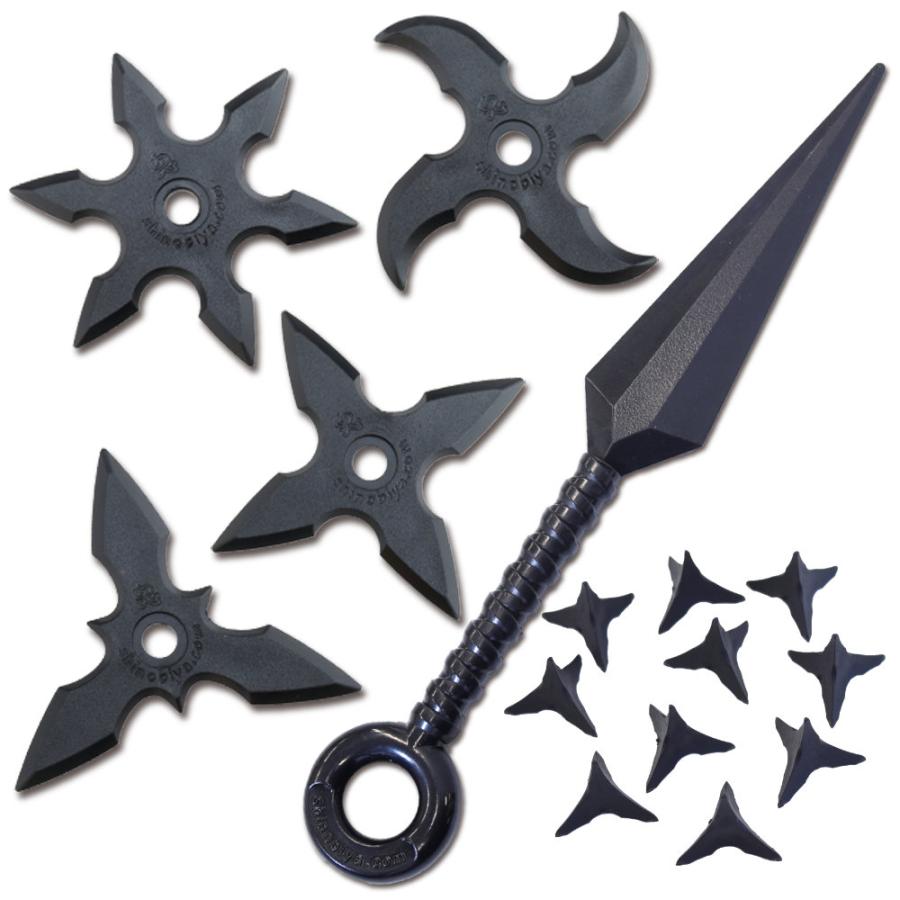 ゴム手裏剣・ゴム苦無ゴムクナイ6点セット しのびやオリジナル