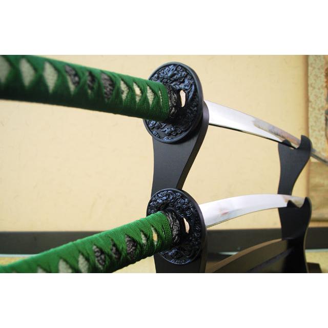 模造刀 緑雲 大刀 小刀セット クリーニングクロス付セット 国産