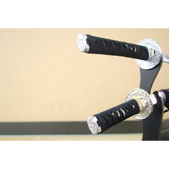 模造刀 黒銀雲 大刀 小刀セット クリーニングクロス付セット