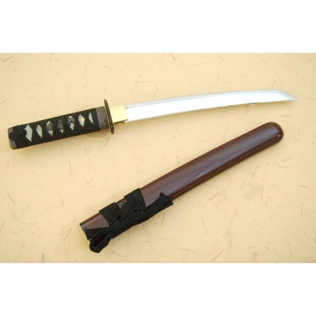 模造刀　鞘付き 模造刀 懐刀 ウルミ鞘仕様 クリーニングクロス付セット 国産