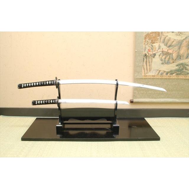 模造刀 上黒石目 大刀 小刀セット クリーニングクロス付セット 国産