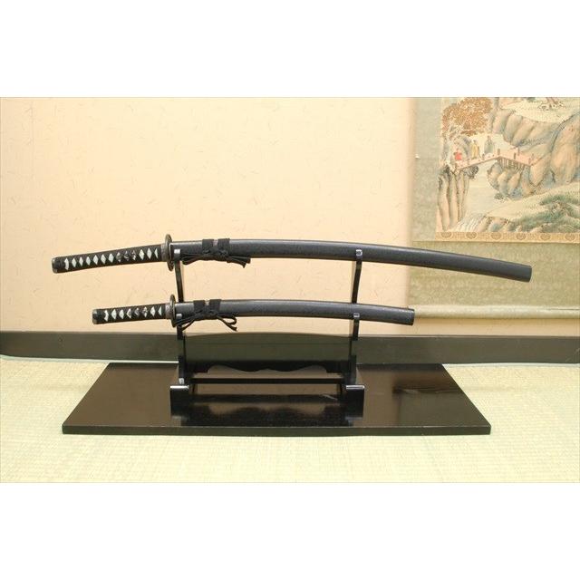 模造刀 上黒石目 大刀 小刀セット クリーニングクロス付セット 国産