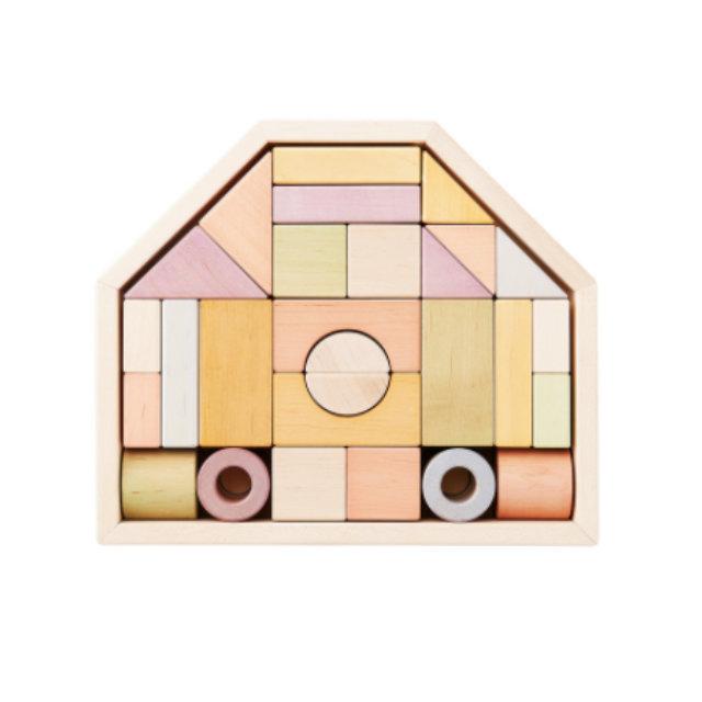 知育玩具 エド・インター NIHON つみきのいえM 知育グッズ 1.5歳から 誕生日プレゼント ギフト 学習 教育玩具_1