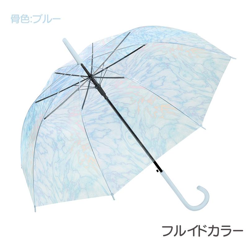 雨傘 ジャンプ式 60cm シャイニートーンアンブレラ POE マーブル ステンドグラス 長傘｜tl-star｜02