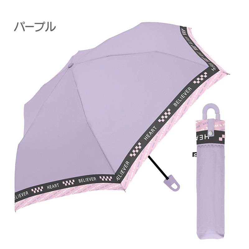 雨傘 折りたたみ傘 53.5cm カラビナ付き手元折傘 ビリーバーハート 53.5cm｜tl-star｜02