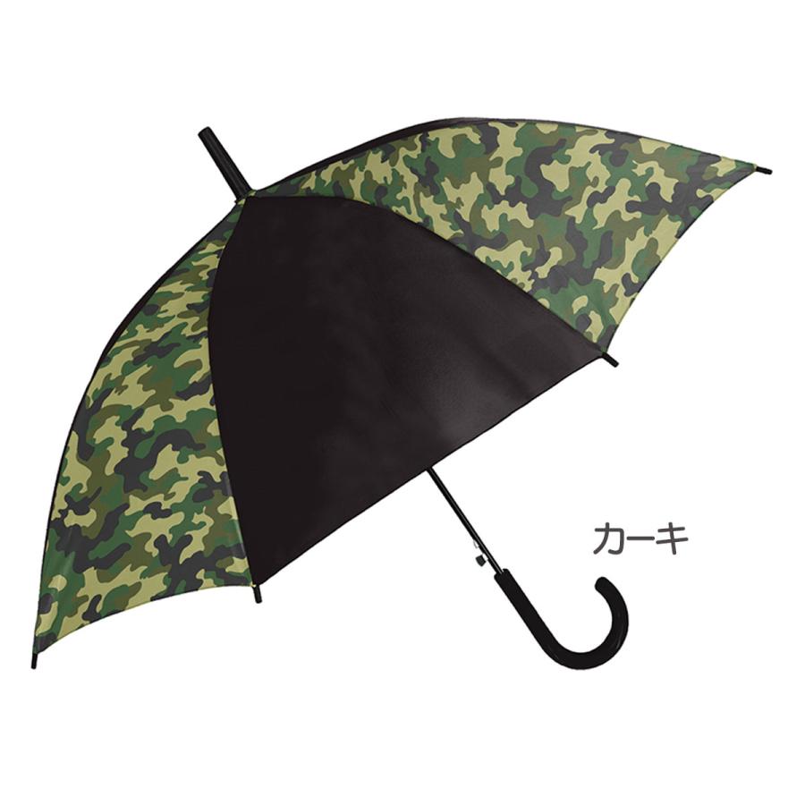 【キッズ雨傘】子供用傘 2コマコンビ迷彩 55cm ジャンプ傘 ネームタグ 子供傘｜tl-star｜02