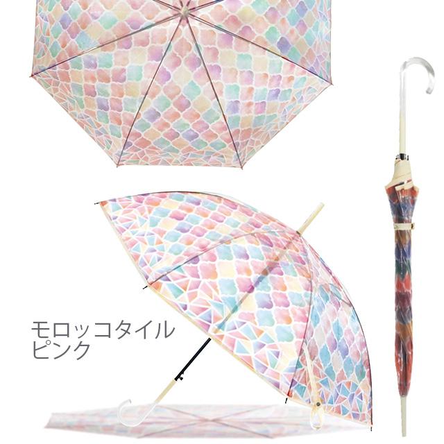 傘 レディース ステンドグラス傘 アンシャンテ Enchante 58cm 雨傘