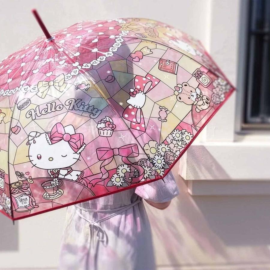 Disney（ディズニー） 【透明傘】サンリオ ステンドグラスアンブレラ