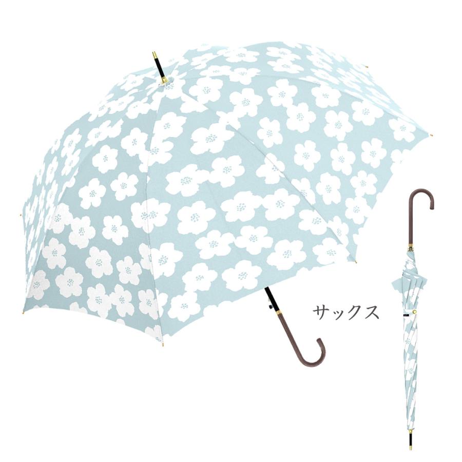 婦人長傘タイニーフラワー 60cm ジャンプタイプ 雨傘 女性 レディース