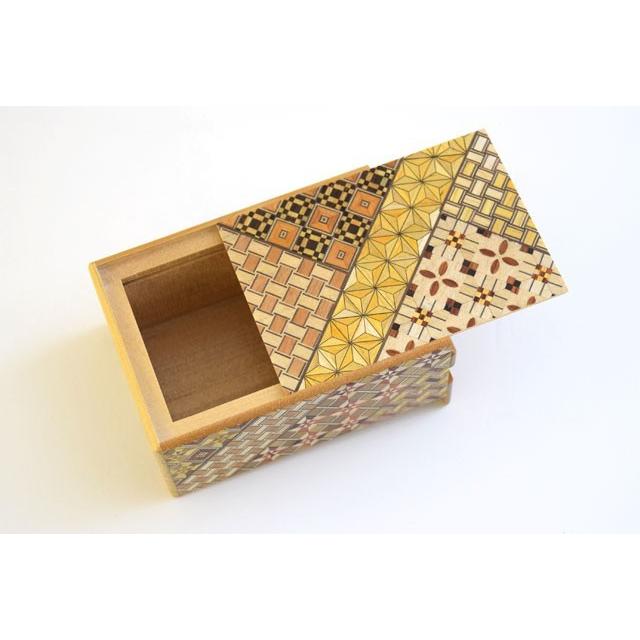 寄木細工 秘密箱 4寸7回仕掛け TRICK BOX 7-WAYS 箱根伝統工芸 海外