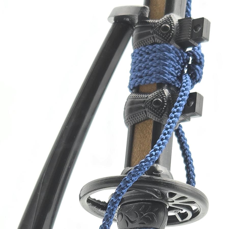 レターオープナー 陣太刀 (黒)紺糸巻き 単品 刀剣 日本刀 レターオープナー 陣太刀 (黒)紺糸巻き 単品 刀剣 日本刀