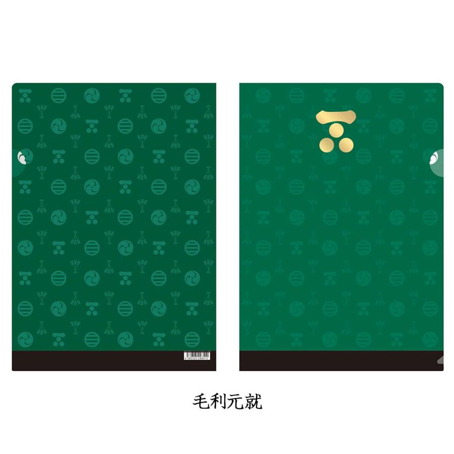 戦国武将 箔押しA4クリアファイル クリアホルダー 家紋 伊達政宗 真田