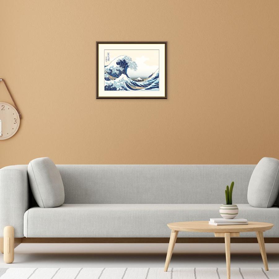 額絵神奈川沖浪裏 葛飾北斎 F4サイズ 浮世絵 富嶽三十六景 三