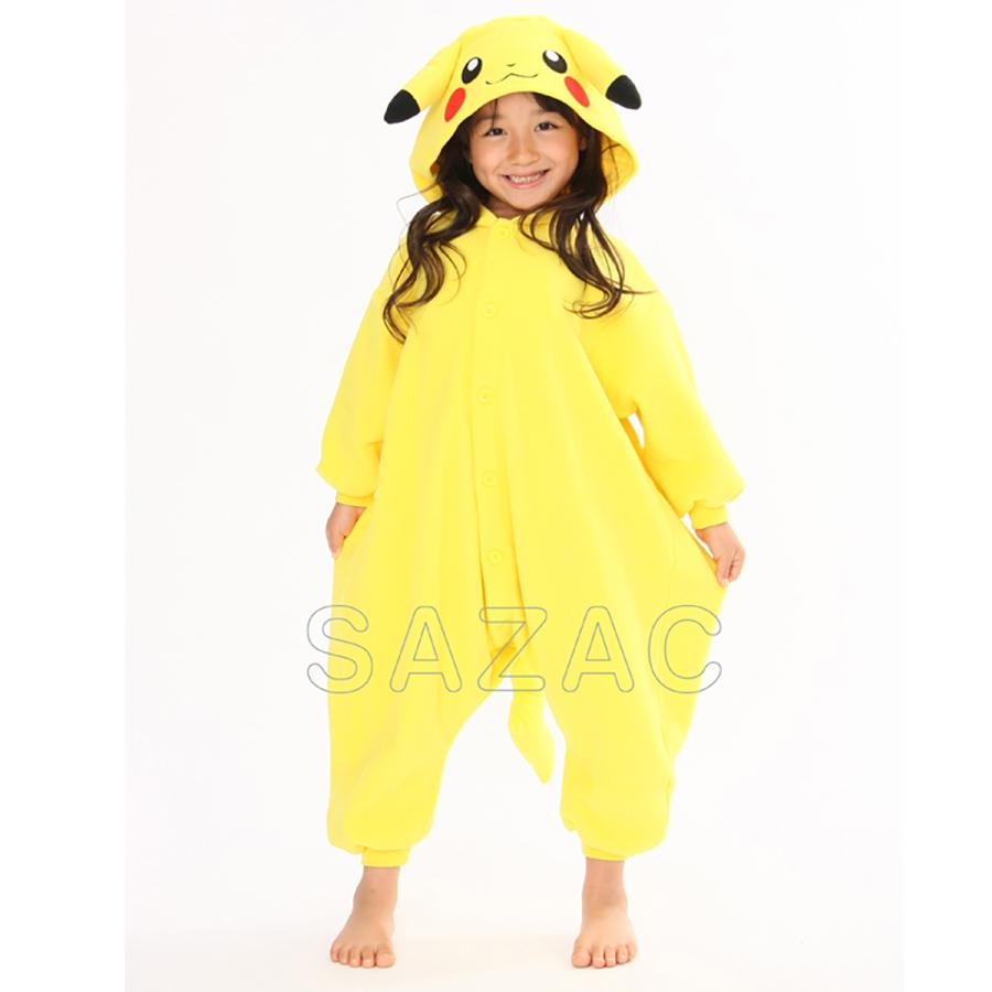 Pokemon フリース着ぐるみ 子供用 ピカチュウ サザック SAZAC Pokemon フリース着ぐるみ 子供用 ピカチュウ サザック SAZAC