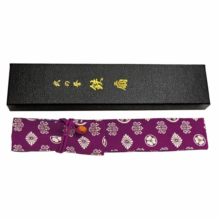 鉄扇 護身用 8寸 黒田官兵衛・金家紋入 尾形刀剣 扇子 武道用 うちわ