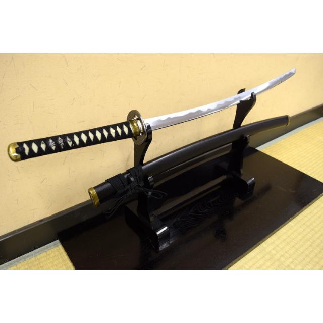 模造刀 逆刃刀 黒石目 模造刀仕様 クリーニングクロス付セット 国産