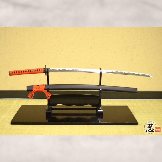 居合刀 津田越前守助広拵え 濤瀾刃 2尺4寸5分 刀袋付き 国産 日本刀