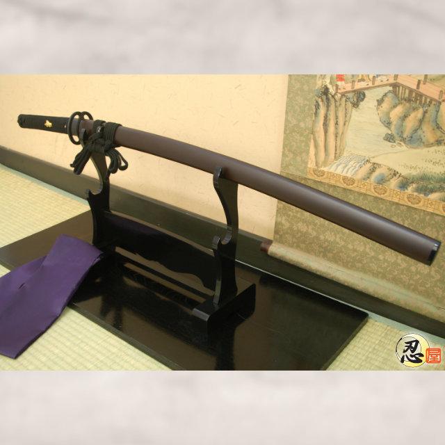 武蔵拵 大刀 二十四代 藤原兼房作 高級 模造刀 宮本武蔵 品（難有り