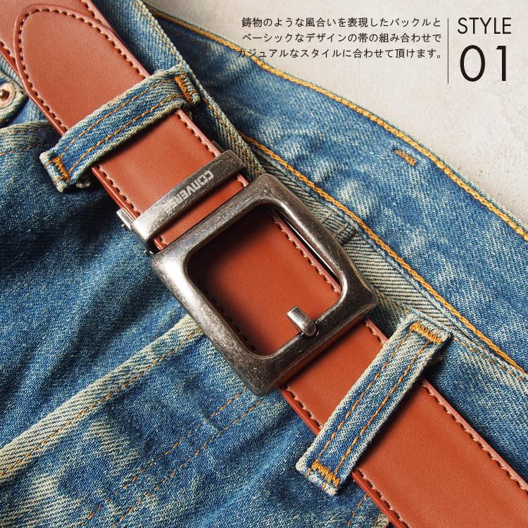 CONVERSE（コンバース） ベルト メンズ オートロックバックル
