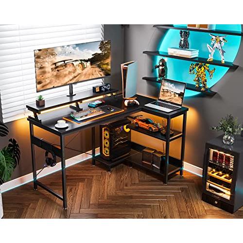 ODK l字デスク パソコンデスク L字型 ゲーミングデスク デスク 机 幅