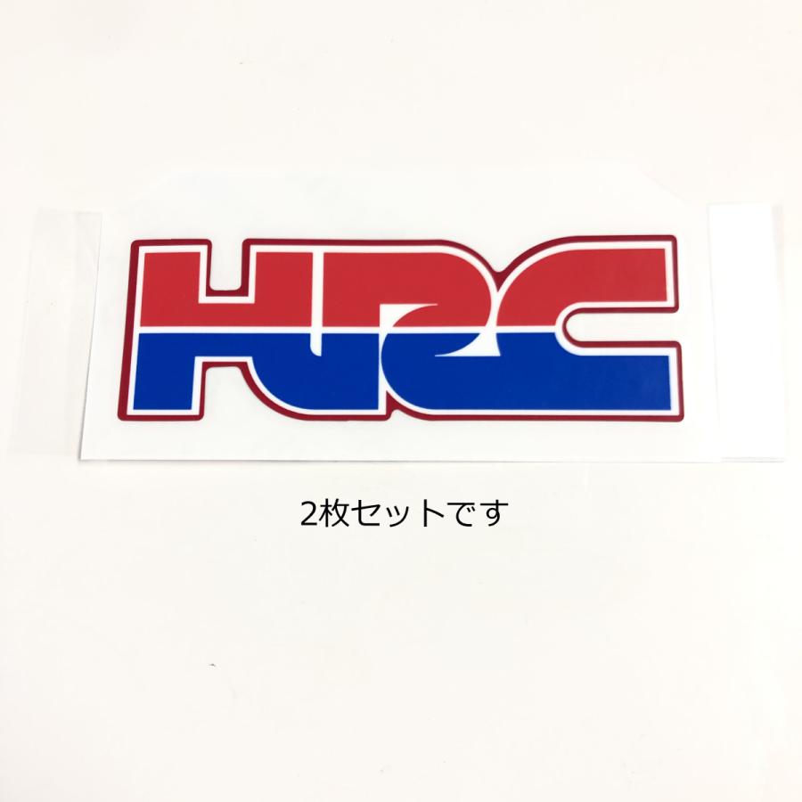 ホンダ（HONDA） 〇 HRC 純正 デカール 赤ふちどり 抜き文字 2枚