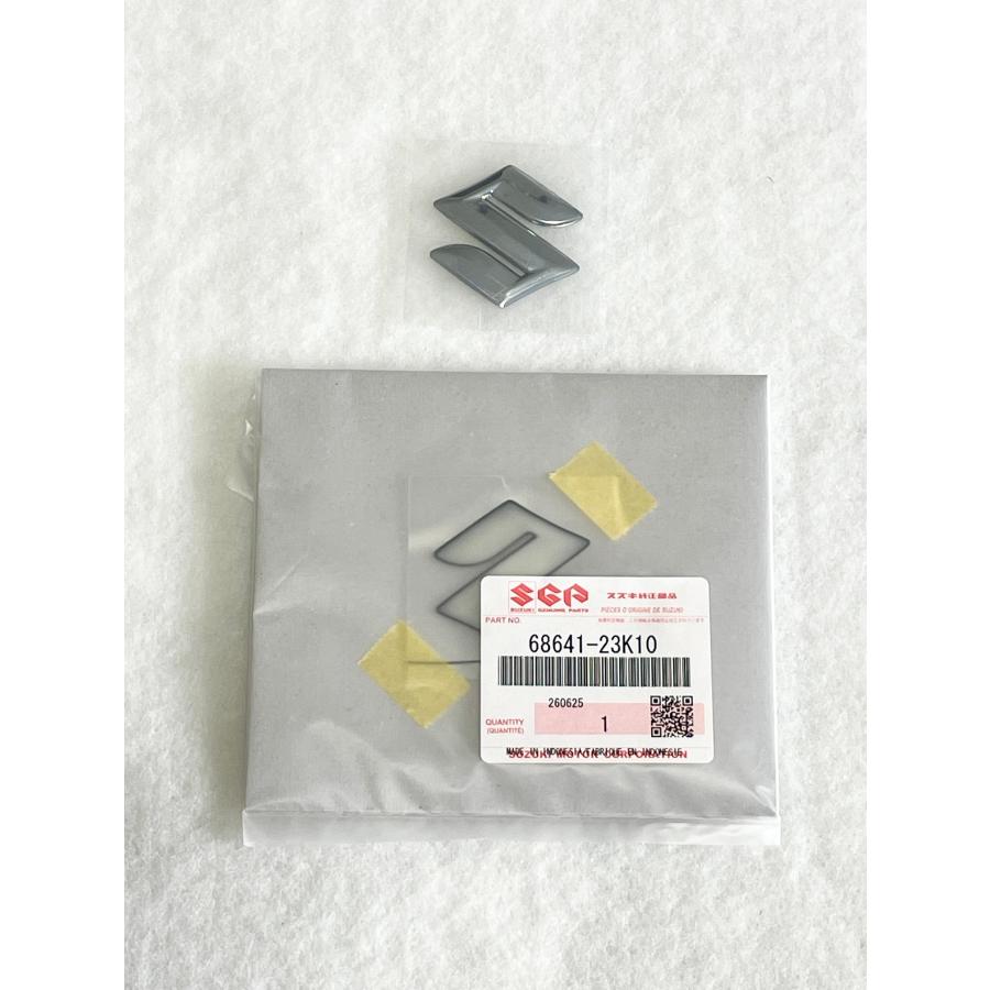 スズキ（SUZUKI） 〇 エンブレム 38mm メッキ 2枚セット 68641