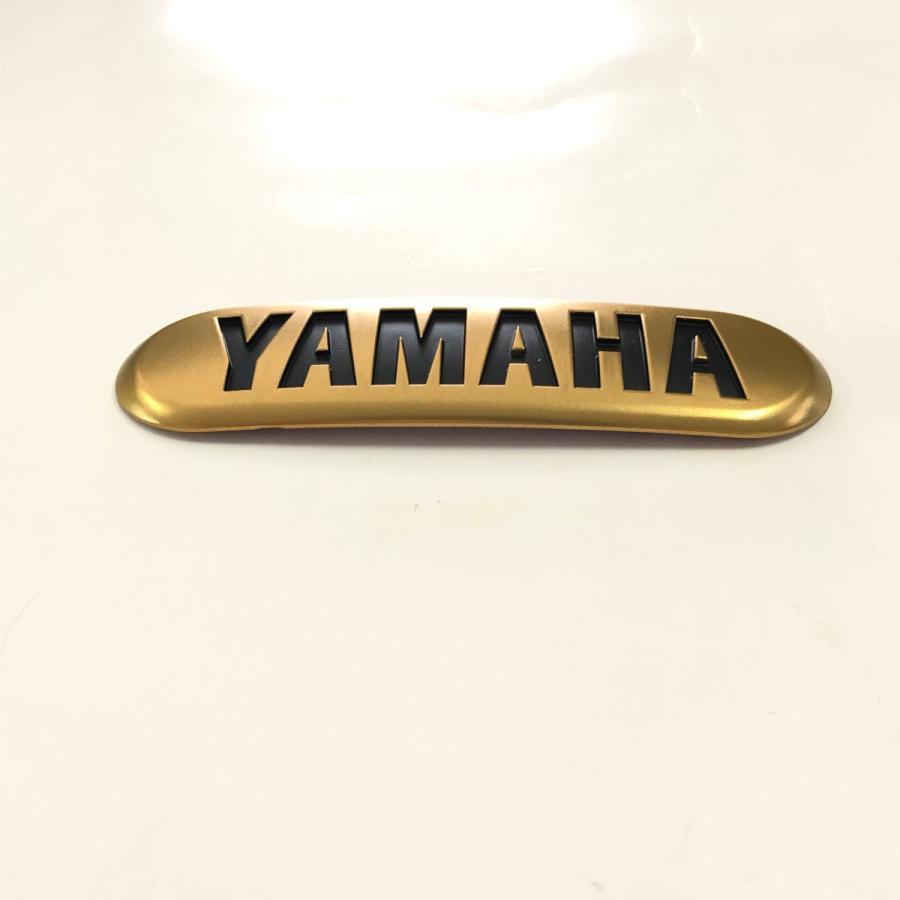 ヤマハ発動機 〇 ヤマハ エンブレム ロゴ ビトロ 艶消しゴールドメッキ