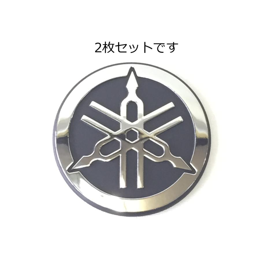 ヤマハ発動機 〇 ヤマハ 音叉マーク エンブレム 立体 45mm