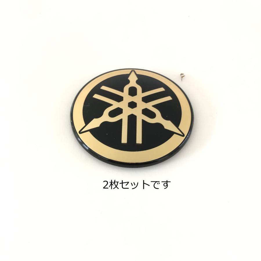 ヤマハ発動機 〇 ヤマハ 音叉マーク エンブレム 50mm ラウンド
