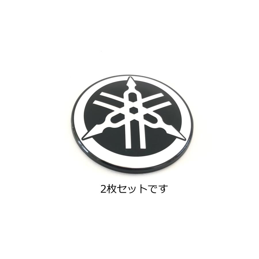 ヤマハ発動機 〇 ヤマハ 音叉マーク エンブレム 50mm ラウンド