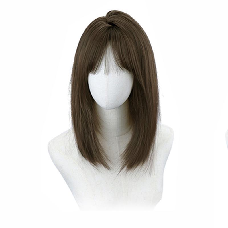 ウィッグ レディース かつら セミロング ミディアム フルウィッグ ファッションウィッグ おしゃれ 自然 エクステ 大人 かわいい コスプレ | ブランド登録なし | 01